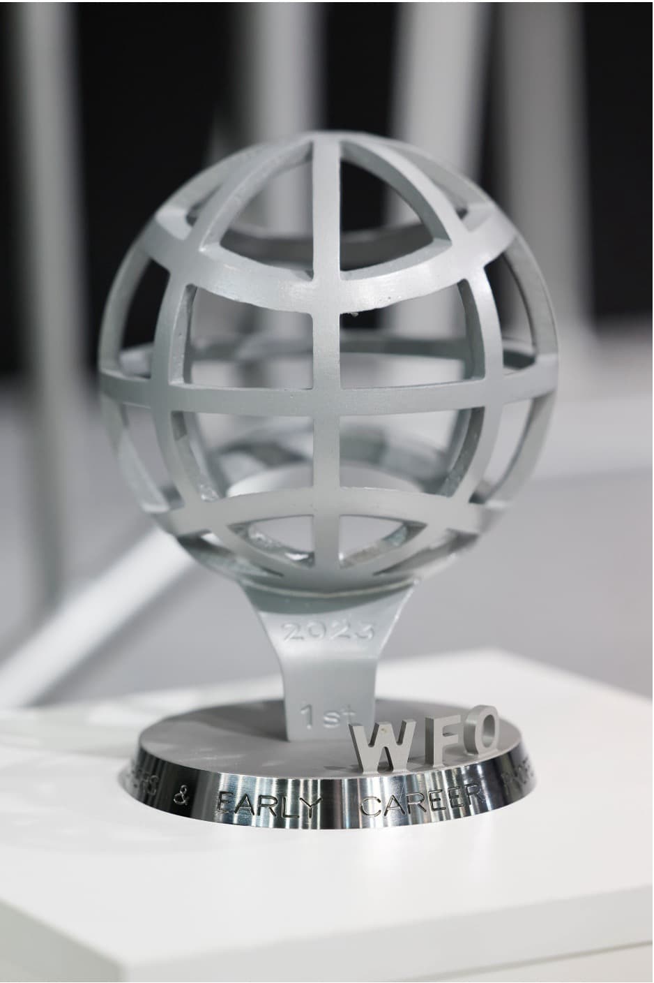 Award ceremony with winners on stage